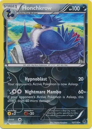 Phantom Forces Honchkrow #52/119 reverse holo
